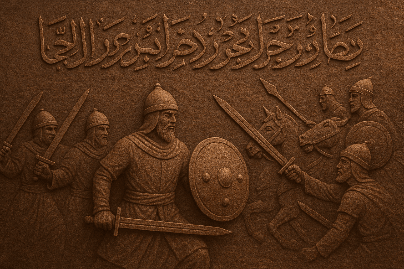 বদরের যুদ্ধে মুসলিম সৈন্যদের দৃশ্য